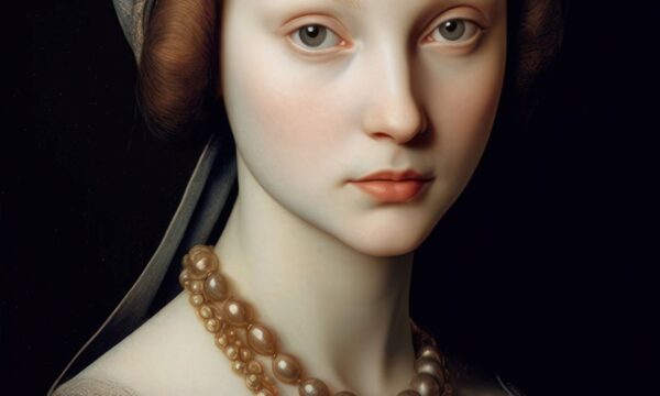 Woman renaissance painting style portrait generative ai Woman renaissance painting style portrait generative ai